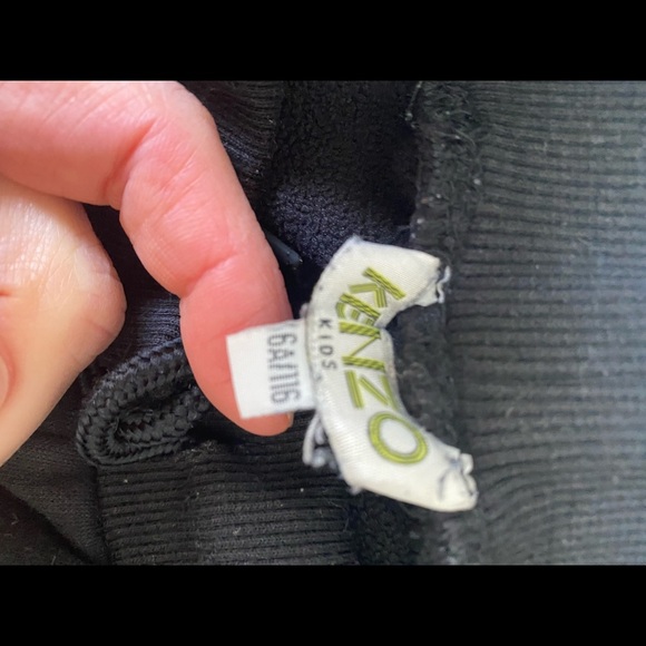 KENZO 🇫🇷 Black Sweatpants/ Joggers. Made in Paris! Boys Size 6 and Size 10 - Picture 2 of 7